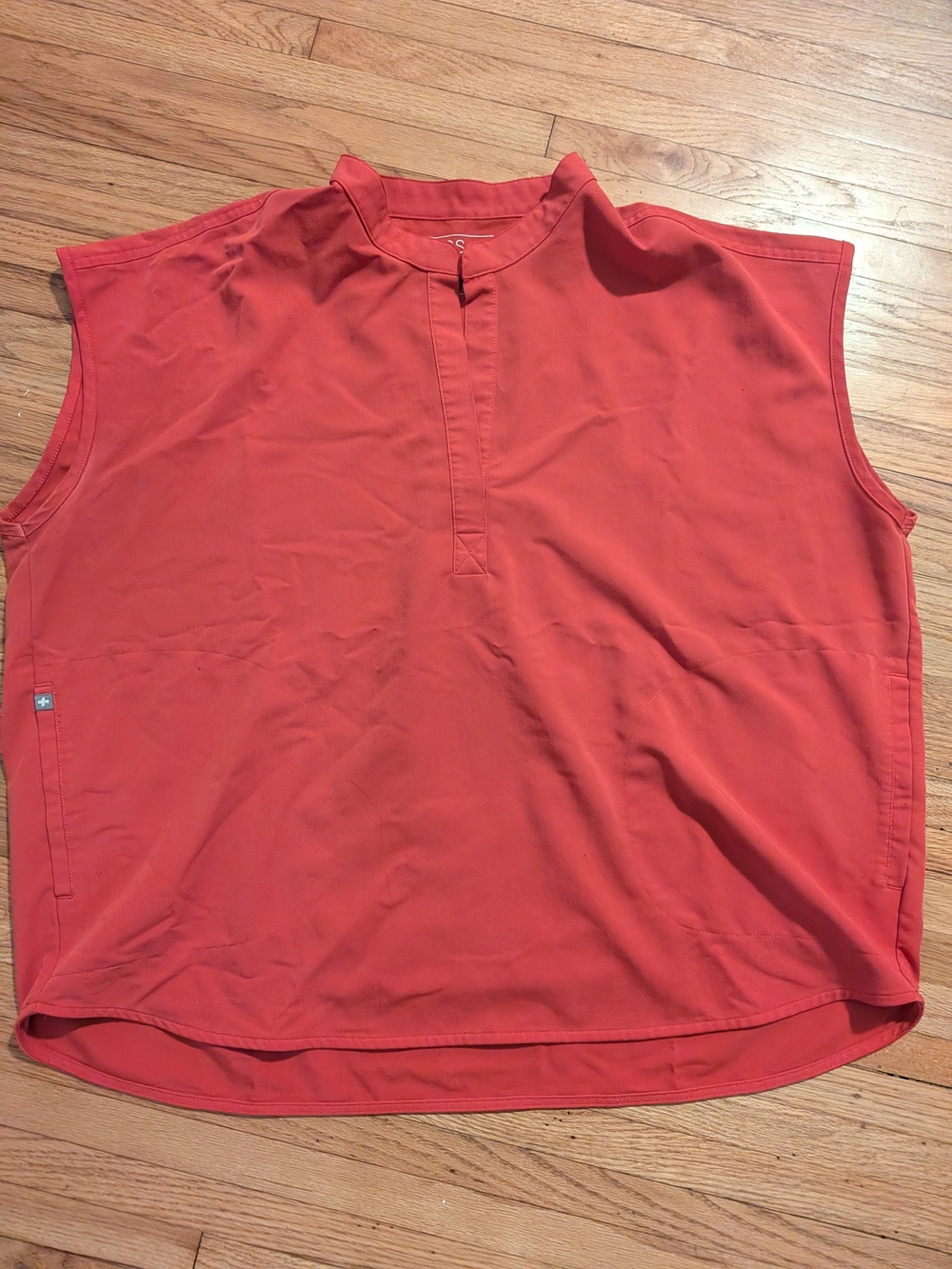 Figs Women's Neon Red Rafaela Scrub Top XXL